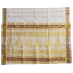 Traditional Checked Border Kerala Kasavu Saree